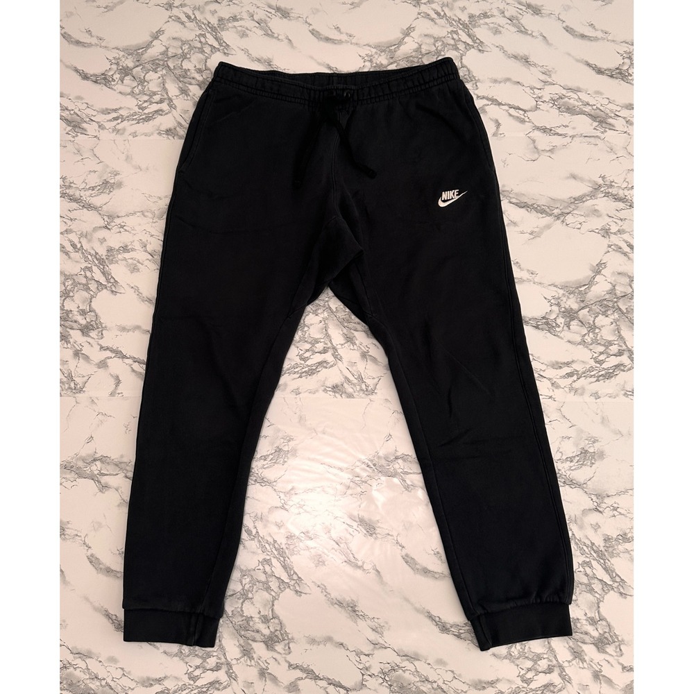Nike Sportswear Club Fleece Joggers Mens Large Black Sweatpants 804408-010